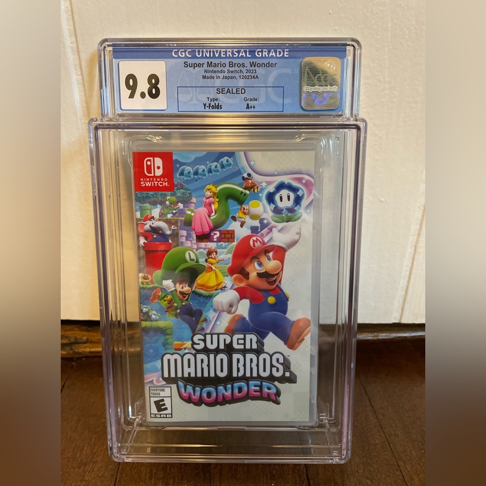 Super Mario Bros. Wonder • Nintendo Switch 2023 • CGC 9.8 SEALED NEW